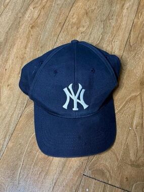 Navy Baseball Cap with White NY Logo